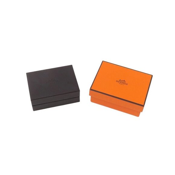 HERMES Crew de H Stud Earrings 18K Pink Gold - Picture 6 of 10